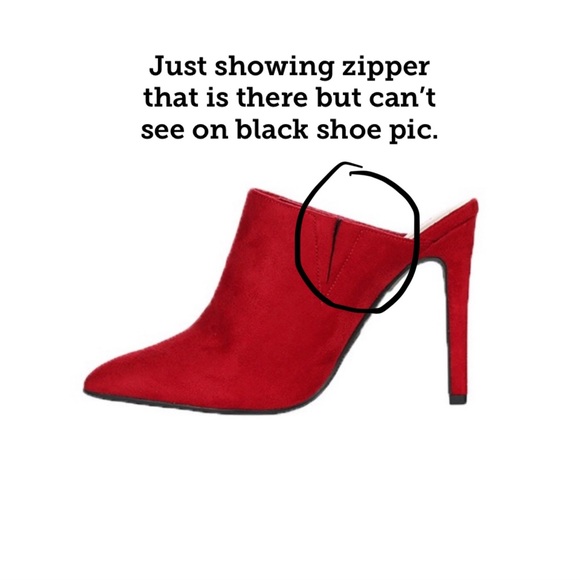 Trendy Pointy Toe High Heel Mules Black - Picture 3 of 5